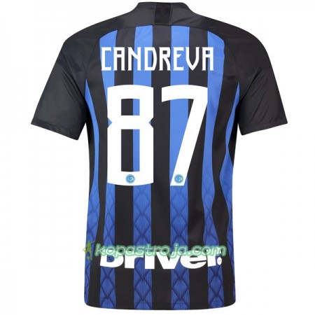 Billiga Fotbollströjor Inter Candreva 87 Hemma tröja 2018/19 Kortärmad